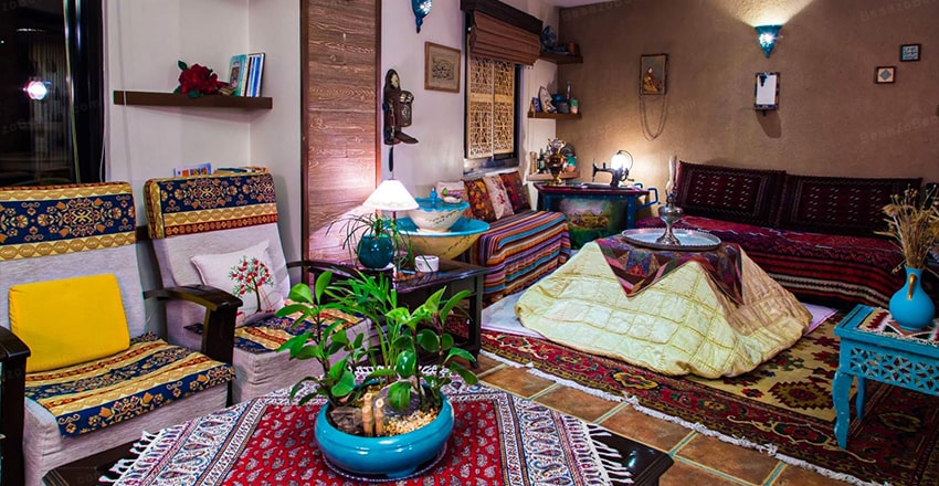 دیزاین دکوراسیون منزل به سبک سنتی ایرانی 2021  